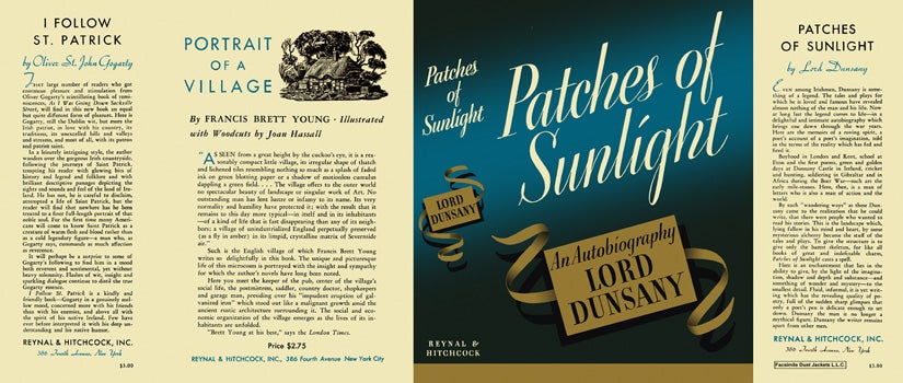 Item #25124 Patches of Sunlight. Lord Dunsany