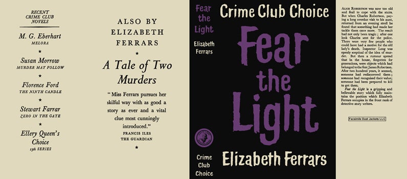 Item #25203 Fear the Light. Elizabeth Ferrars
