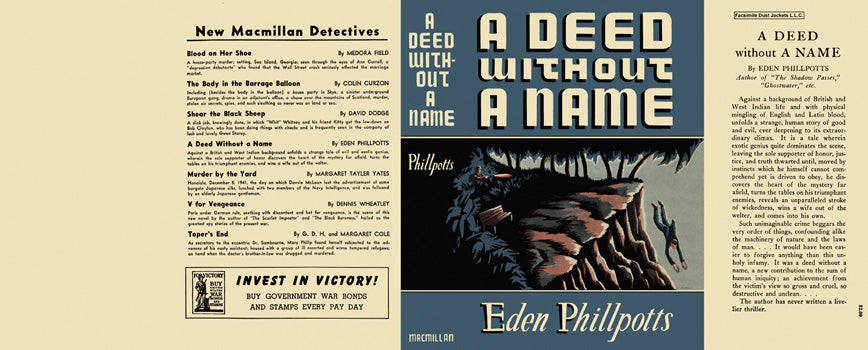 Item #2548 Deed Without a Name, A. Eden Phillpotts.