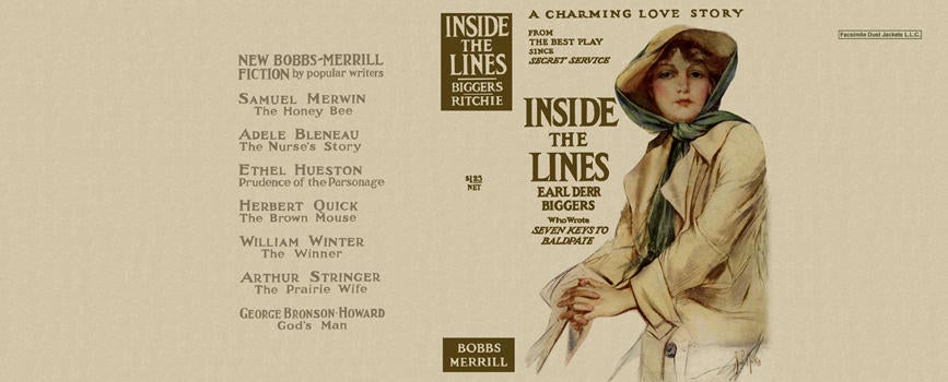 Item #255 Inside the Lines. Earl Derr Biggers, Robert Welles Ritchie