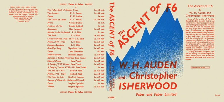 Item #25611 Ascent of F 6, The. W. H. Auden, Christopher Isherwood