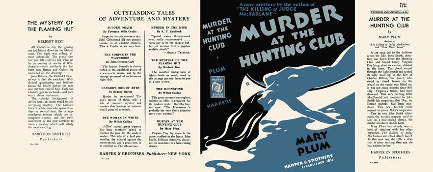Item #2564 Murder at the Hunting Club. Mary Plum