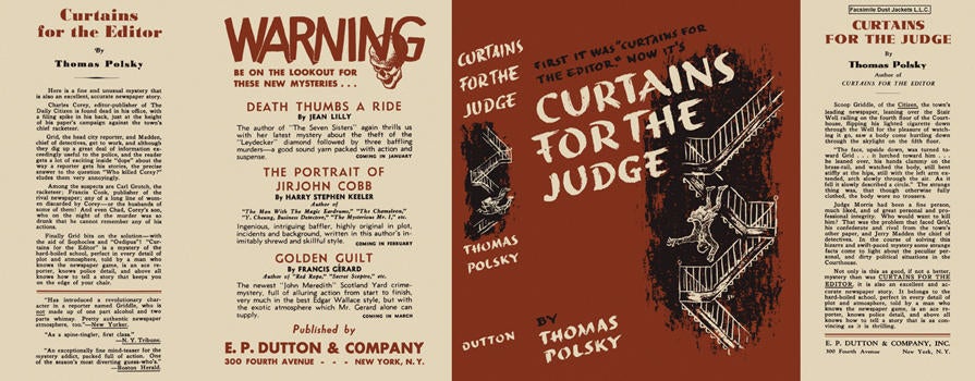 Item #2568 Curtains for the Judge. Thomas Polsky.
