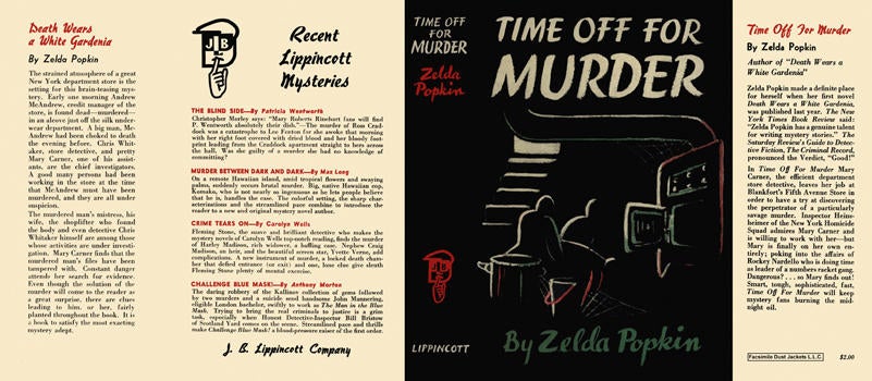 Item #2571 Time Off for Murder. Zelda Popkin.