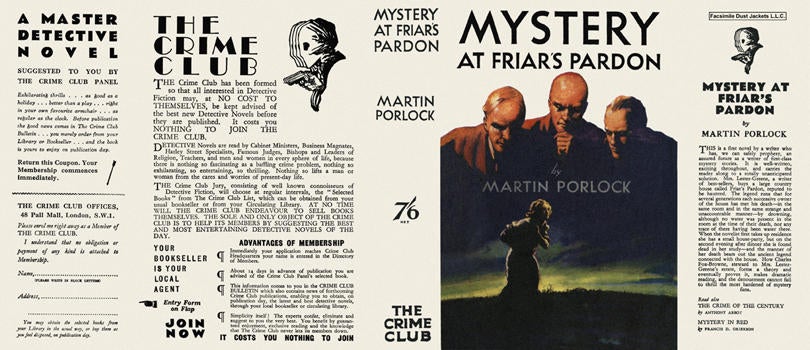 Item #2572 Mystery at Friar's Pardon. Martin Porlock