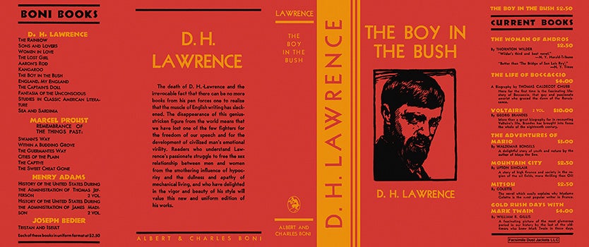 Item #25743 Boy in the Bush, The. D. H. Lawrence