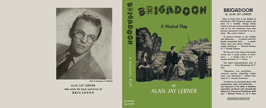 Item #25759 Brigadoon, A Musical Play. Alan Jay Lerner.