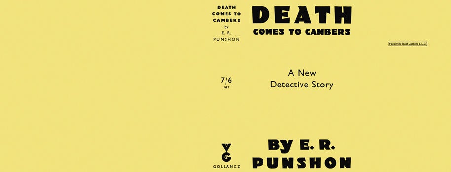 Item #2604 Death Comes to Cambers. E. R. Punshon.