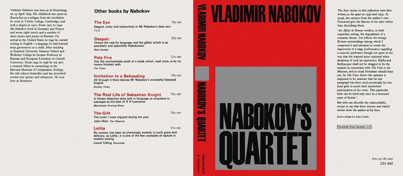 Item #26041 Nabokov's Quartet. Vladimir Nabokov