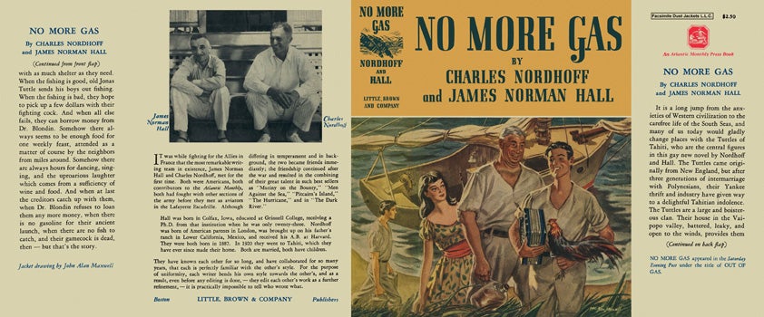 Item #26042 No More Gas. Charles Nordhoff, James Norman Hall
