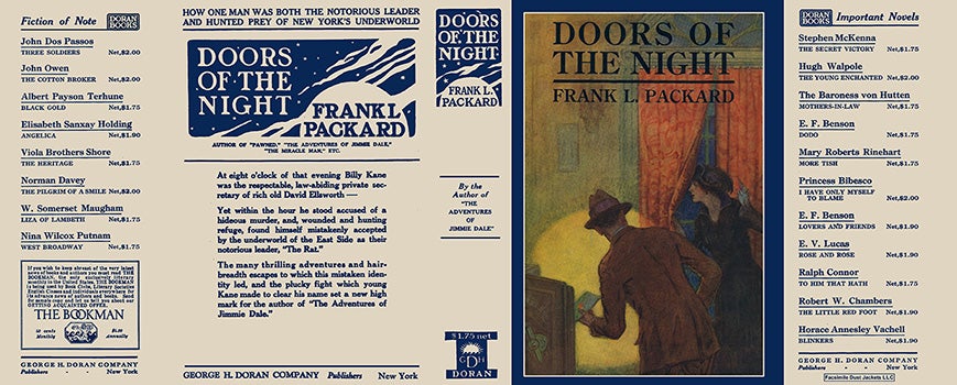 Item #26108 Doors of the Night. Frank L. Packard
