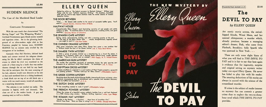 Item #2621 Devil to Pay, The. Ellery Queen