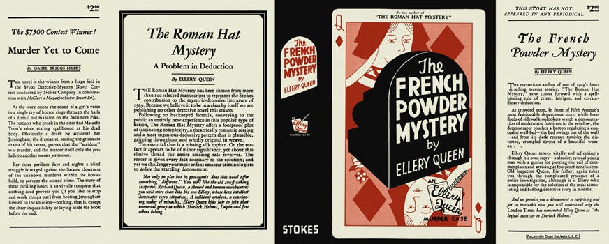 Item #2630 French Powder Mystery, The. Ellery Queen.
