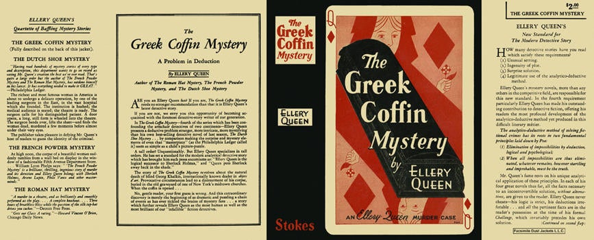 Item #2633 Greek Coffin Mystery, The. Ellery Queen