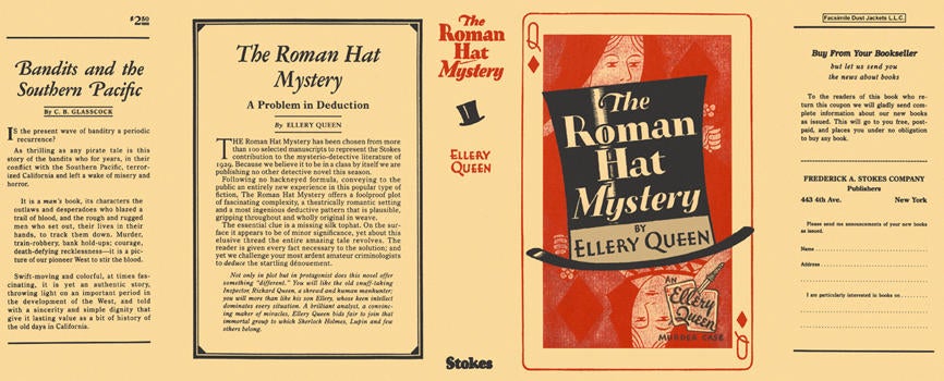 Item #2638 Roman Hat Mystery, The. Ellery Queen
