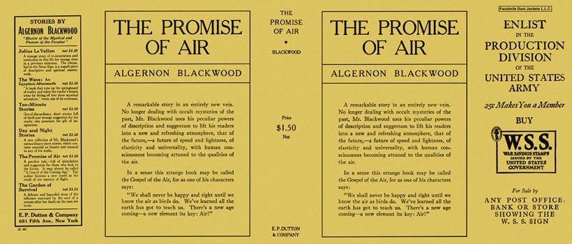 Item #264 Promise of Air, The. Algernon Blackwood