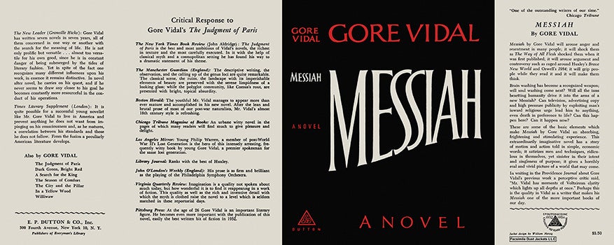 Item #26629 Messiah. Gore Vidal