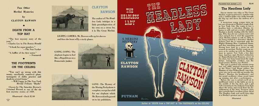 Item #2665 Headless Lady, The. Clayton Rawson