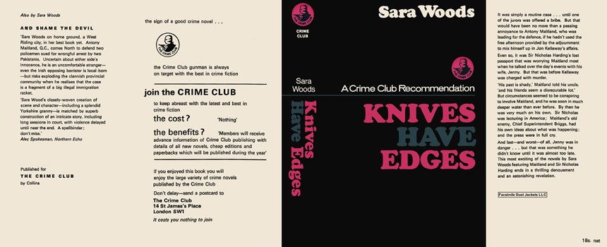 Item #26749 Knives Have Edges. Sara Woods.