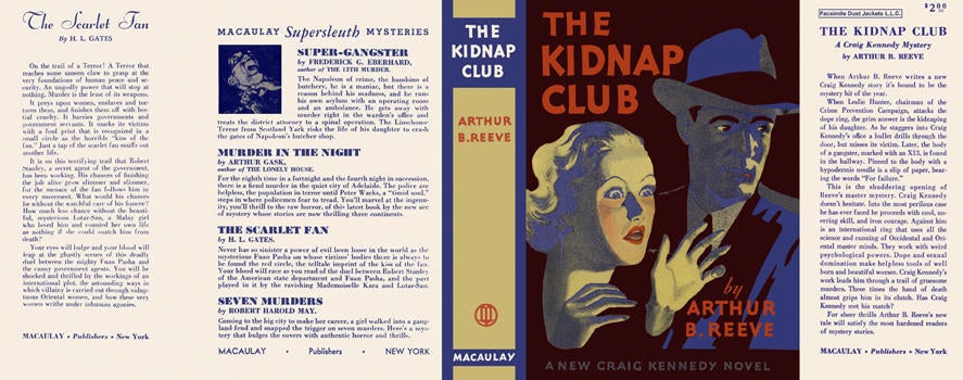 Item #2680 Kidnap Club, The. Arthur B. Reeve