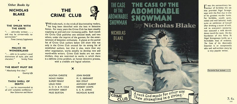 Item #269 Case of the Abominable Snowman, The. Nicholas Blake