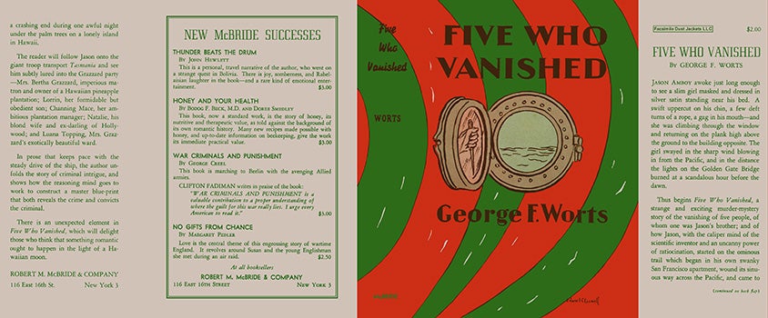 Item #26911 Five Who Vanished. George F. Worts.