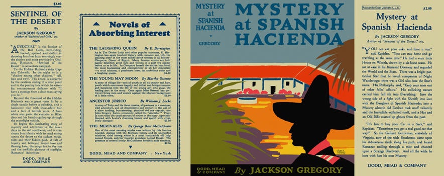 Item #27008 Mystery at Spanish Hacienda. Jackson Gregory