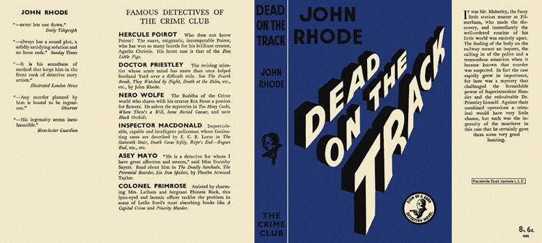 Item #2714 Dead on the Track. John Rhode