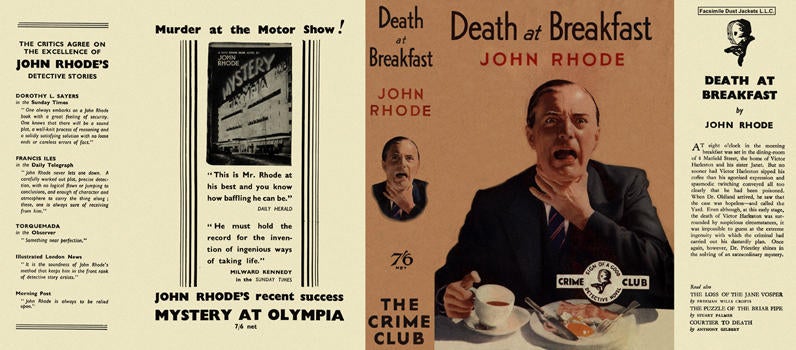 Item #2716 Death at Breakfast. John Rhode
