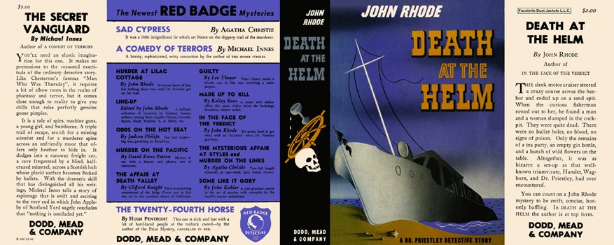 Item #2718 Death at the Helm. John Rhode