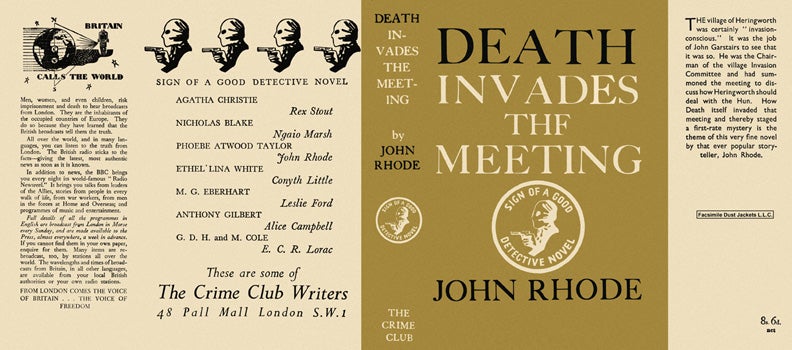 Item #2723 Death Invades the Meeting. John Rhode