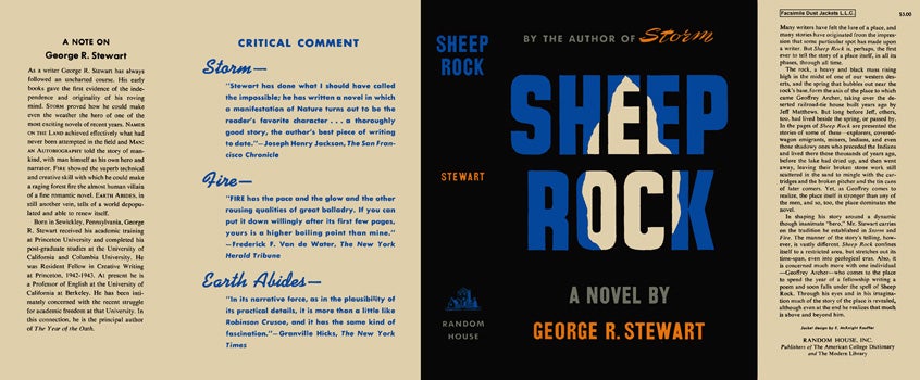 Item #27258 Sheep Rock. George R. Stewart