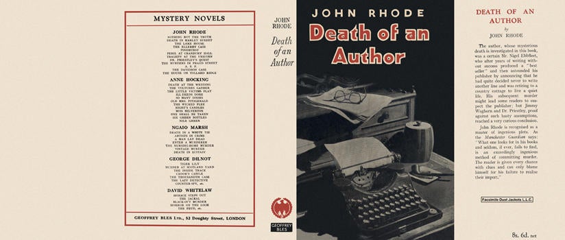 Item #2726 Death of an Author. John Rhode