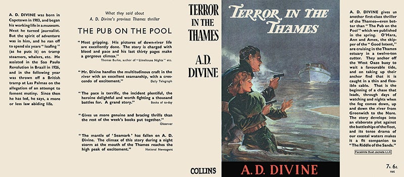 Item #27320 Terror in the Thames. A. D. Divine.