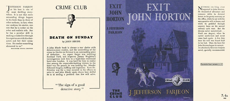 Item #27329 Exit John Horton. J. Jefferson Farjeon