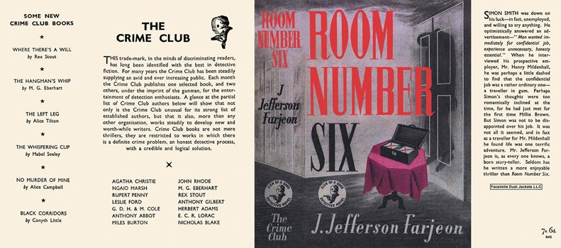 Item #27334 Room Number Six. J. Jefferson Farjeon