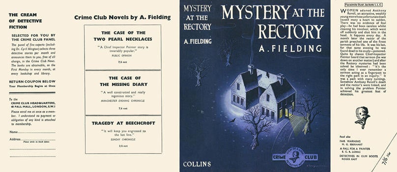 Item #27337 Mystery at the Rectory. A. Fielding