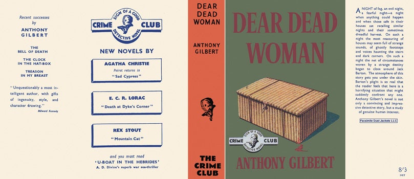 Item #27348 Dear Dead Woman. Anthony Gilbert