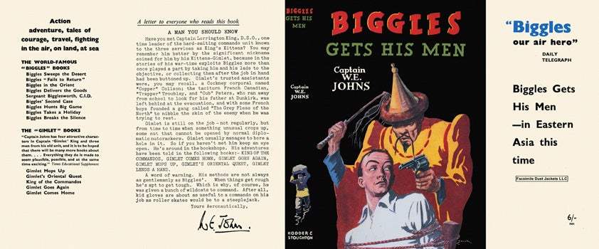Item #27397 Biggles Gets His Men. Captain W. E. Johns