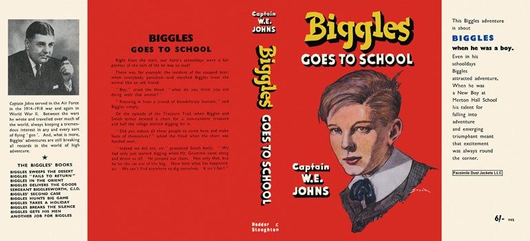 Item #27398 Biggles Goes to School. Captain W. E. Johns