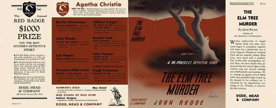 Item #2742 Elm Tree Murder, The. John Rhode.