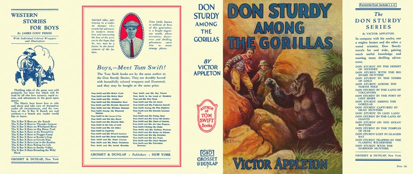 Item #27440 Don Sturdy #07: Don Sturdy Among the Gorillas. Victor Appleton
