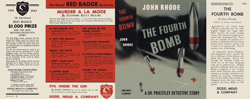 Item #2746 Fourth Bomb, The. John Rhode.
