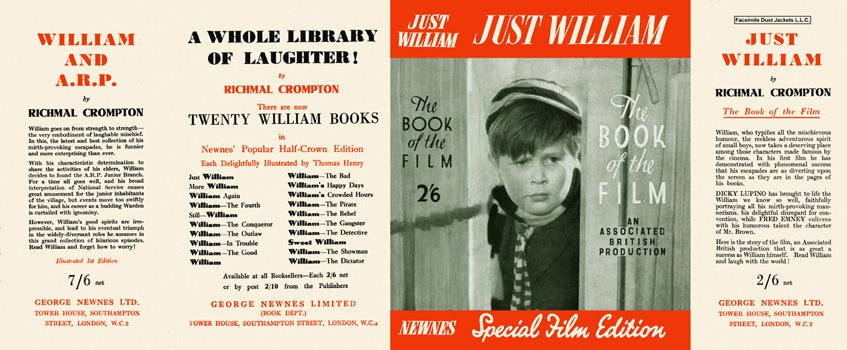 Item #27482 Just William, The Book of the Film. Richmal Crompton