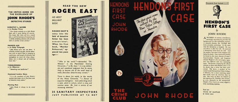 Item #2749 Hendon's First Case. John Rhode.