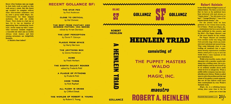 Item #27503 Heinlein Triad, A. Robert A. Heinlein.