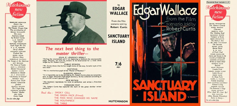 Item #27531 Sanctuary Island. Edgar Wallace, Robert G. Curtis