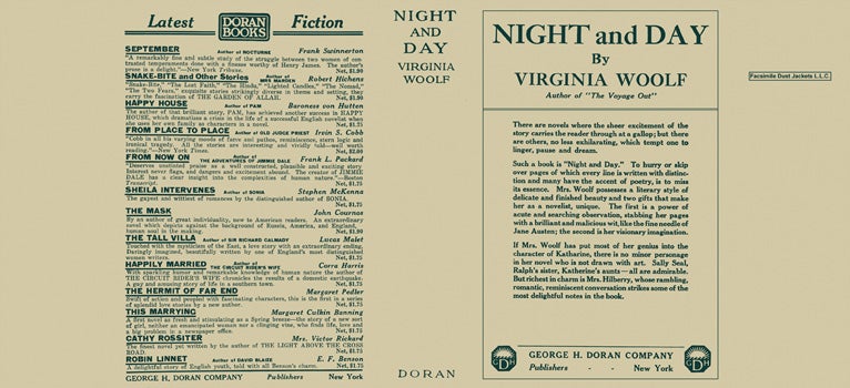 Item #27536 Night and Day. Virginia Woolf