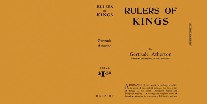 Item #27554 Rulers of Kings. Gertrude Atherton
