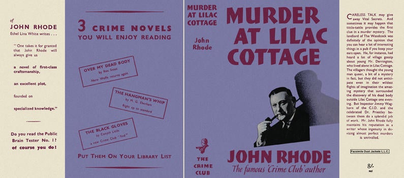 Item #2764 Murder at Lilac Cottage. John Rhode
